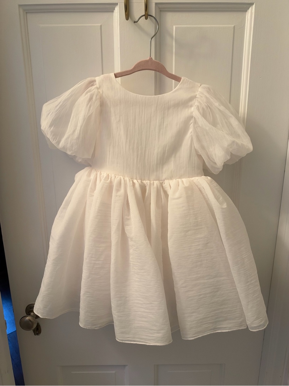 Noralee Sofia white puff sleeve dress